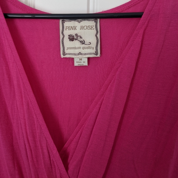 Pink Rose Pink Maxi Dress w/ Printed Floral Detail - Picture 6 of 6